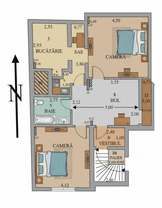 Apartament pe Rubinelor nr 4