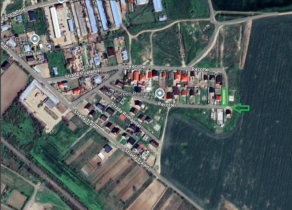 Concesiune teren intravilan 525 mp în Branistea