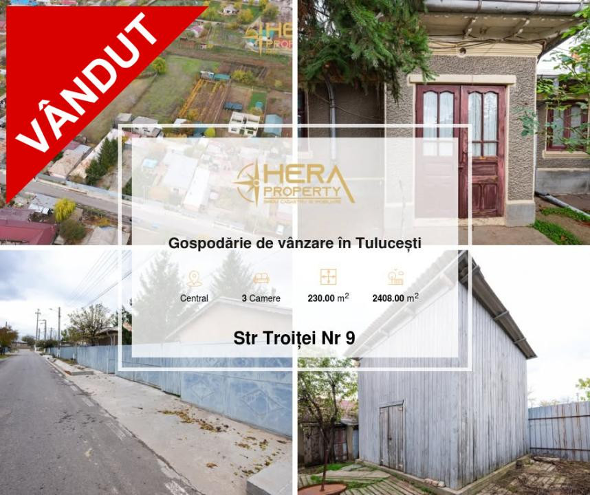 Gospodărie de vânzare în Tulucești