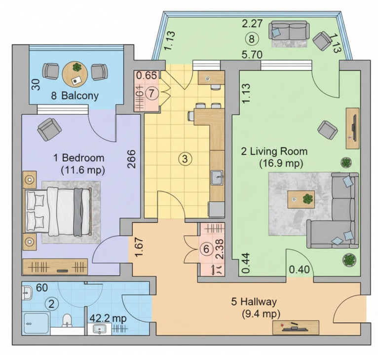 APARTAMENT ETAJ 4 SIDERURGIȘTILOR