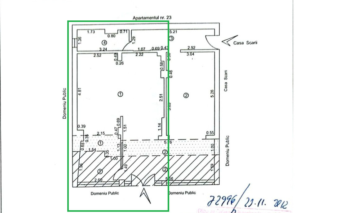 Spațiu comercial de închiriat – 44 mp