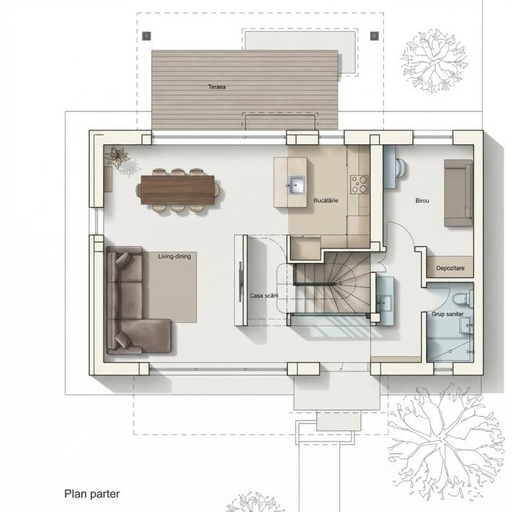 5 camere 181,90 MPU | Casă - Traian Nord | 2 locuri parcare  | 2026