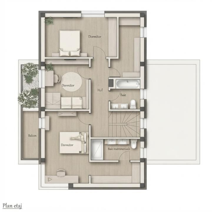 5 camere 181,90 MPU | Casă - Traian Nord | 2 locuri parcare  | 2026
